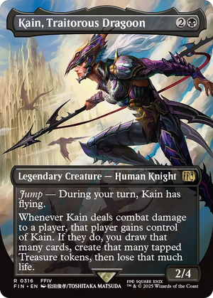 Kain, Traitorous Dragoon (FIN-316) - FINAL FANTASY (Borderless) Foil - Poke-Collect