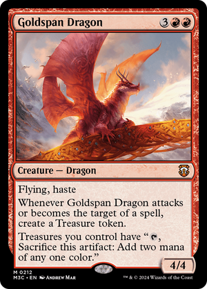 Goldspan Dragon (M3C-212) - Modern Horizons 3 Commander - Poke-Collect