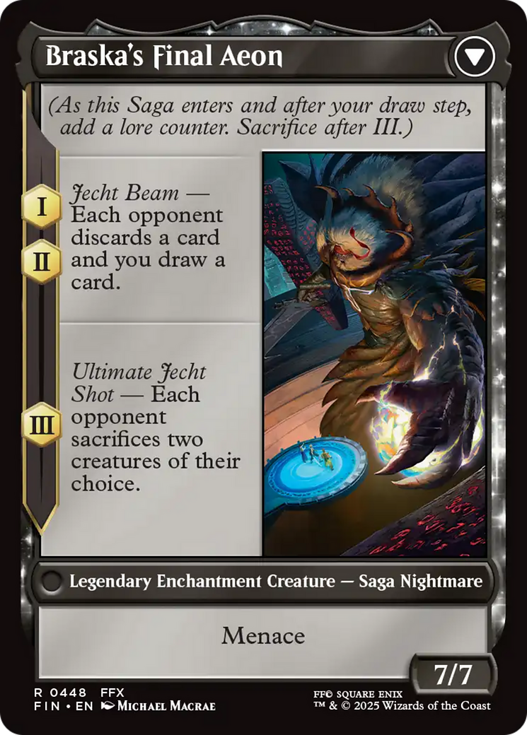 Jecht, Reluctant Guardian // Braska's Final Aeon (FIN-448) - FINAL FANTASY: (enchantment, Extended Art) Foil - Poke-Collect