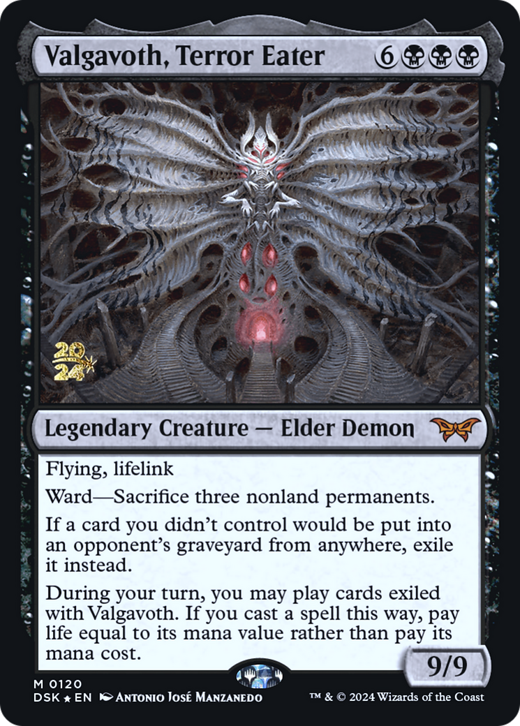 Valgavoth, Terror Eater (PRE-120) - Duskmourn: House of Horror Promos Foil - Poke-Collect