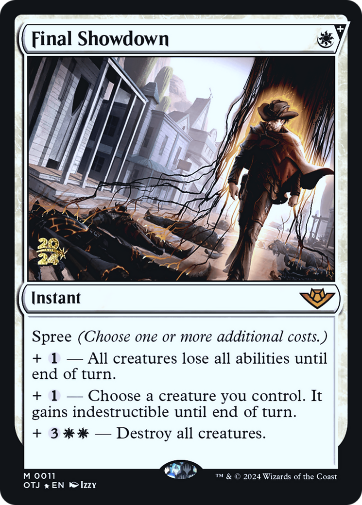 Final Showdown (PRE-011) - Outlaws of Thunder Junction Promos Foil - Poke-Collect
