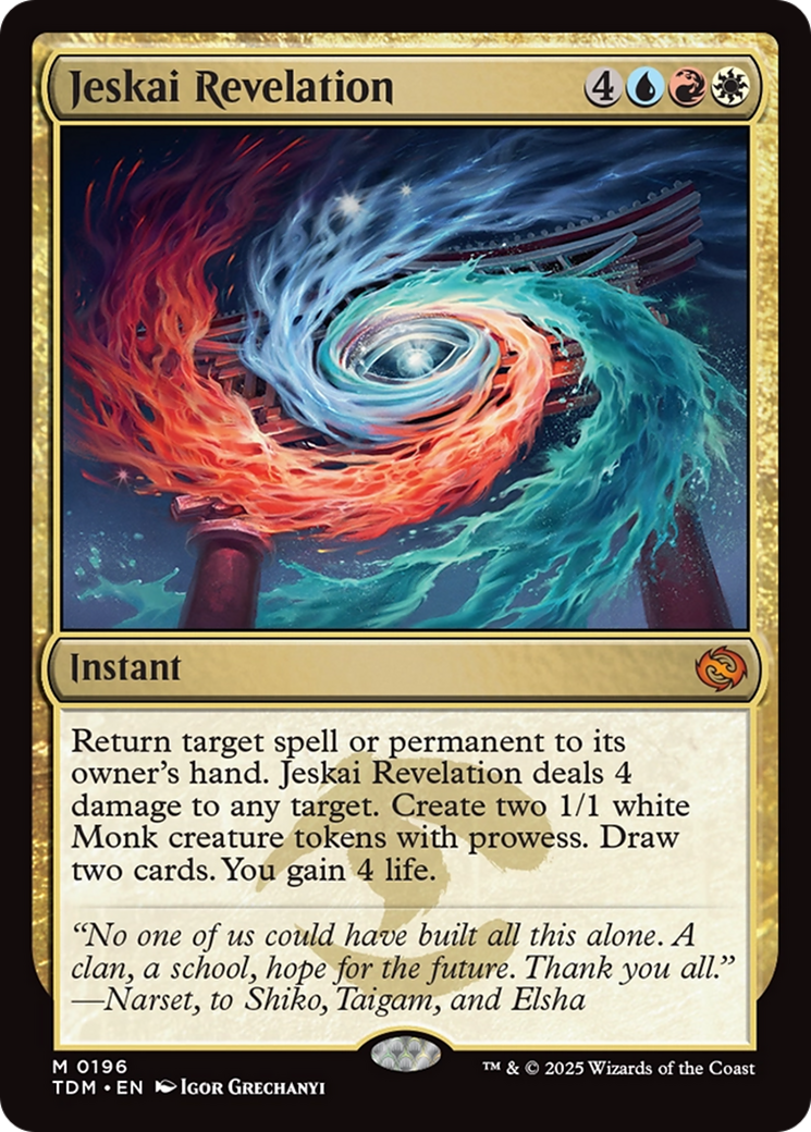 Jeskai Revelation (TDM-196) - Tarkir: Dragonstorm Foil - Poke-Collect
