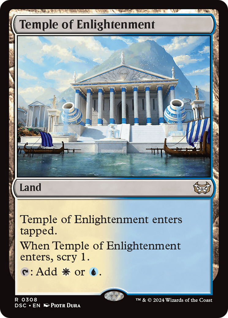 Temple of Enlightenment (DSC-308) - Duskmourn: House of Horror Commander - Poke-Collect