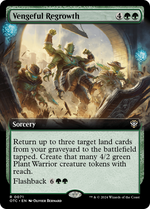 Vengeful Regrowth (OTC-071) - Outlaws of Thunder Junction Commander: (Extended Art) - Poke-Collect
