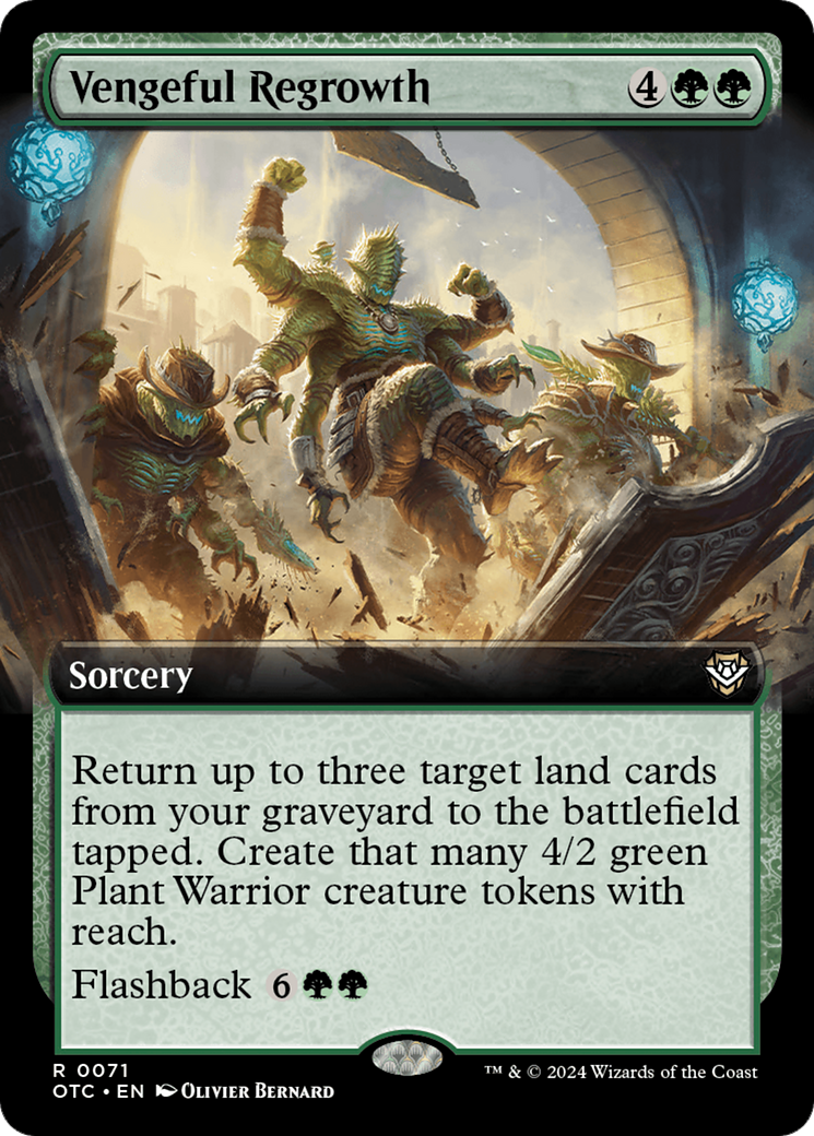 Vengeful Regrowth (OTC-071) - Outlaws of Thunder Junction Commander: (Extended Art) - Poke-Collect