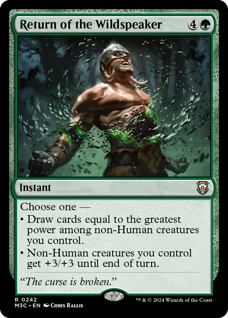 Return of the Wildspeaker (M3C-242) - Modern Horizons 3 Commander - Poke-Collect
