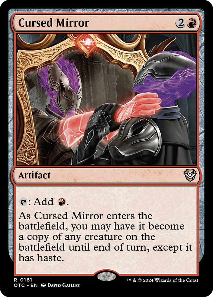 Cursed Mirror (OTC-161) - Outlaws of Thunder Junction Commander - Poke-Collect