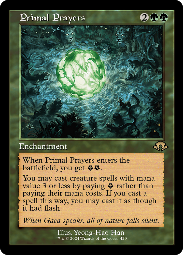 Primal Prayers (Retro Frame) (MH3-429) - Modern Horizons 3 - Poke-Collect