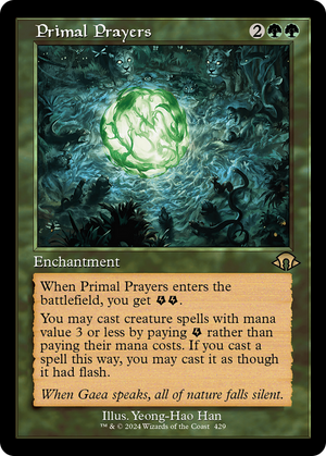 Primal Prayers (Retro Frame) (MH3-429) - Modern Horizons 3 - Poke-Collect