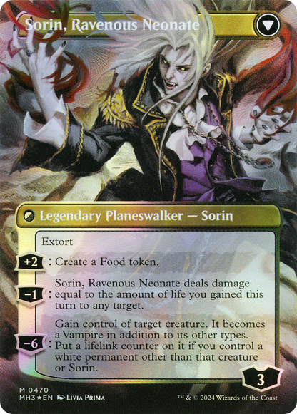 Sorin of House Markov (Borderless) (Textured Foil) (MH3-470) - Modern Horizons 3 (Borderless) Foil - Poke-Collect