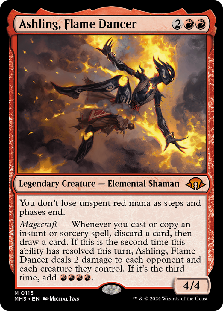 Ashling, Flame Dancer (MH3-115) - Modern Horizons 3 Foil - Poke-Collect