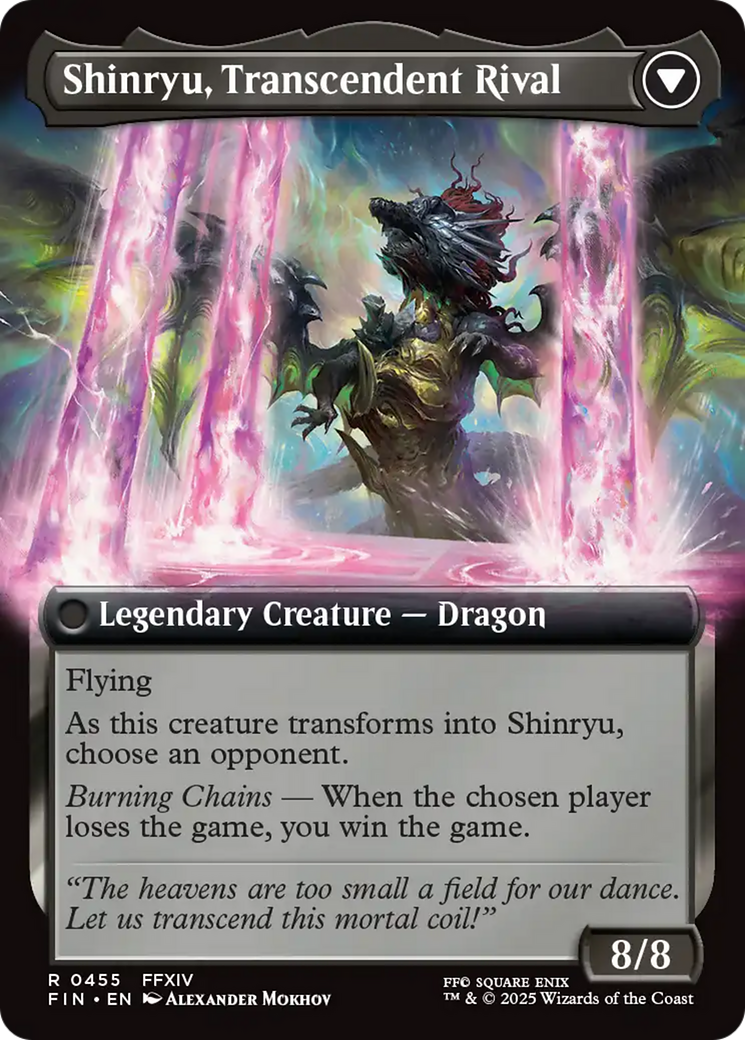 Zenos yae Galvus // Shinryu, Transcendent Rival (FIN-455) - FINAL FANTASY: (Extended Art) Foil - Poke-Collect