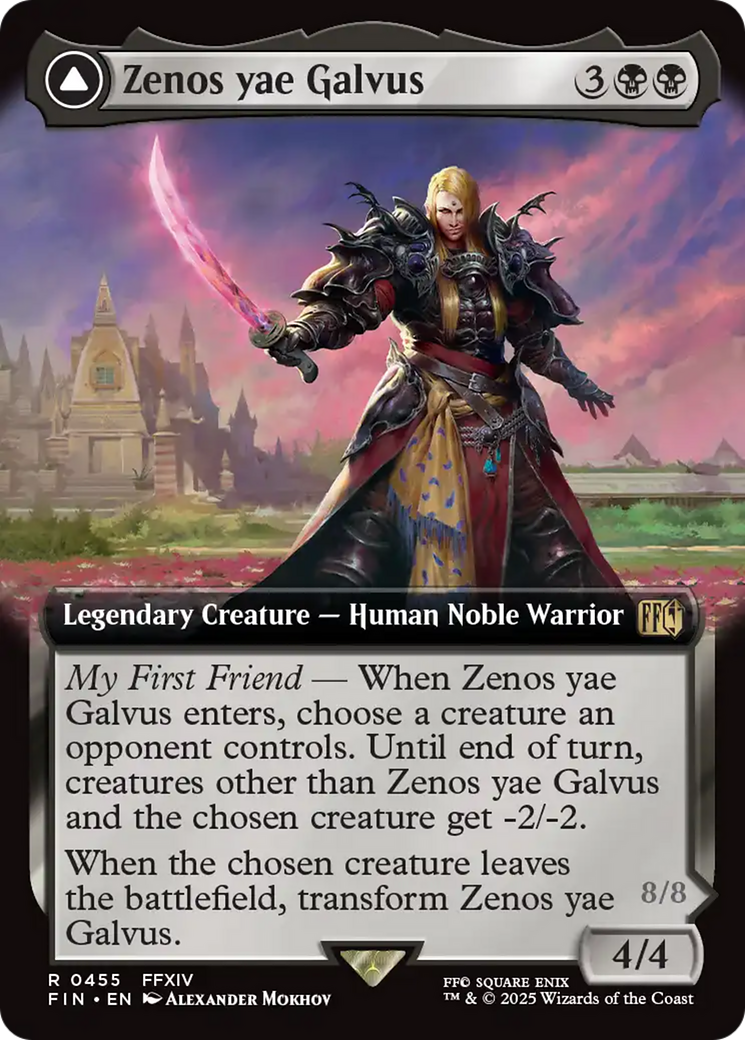 Zenos yae Galvus // Shinryu, Transcendent Rival (FIN-455) - FINAL FANTASY: (Extended Art) Foil - Poke-Collect