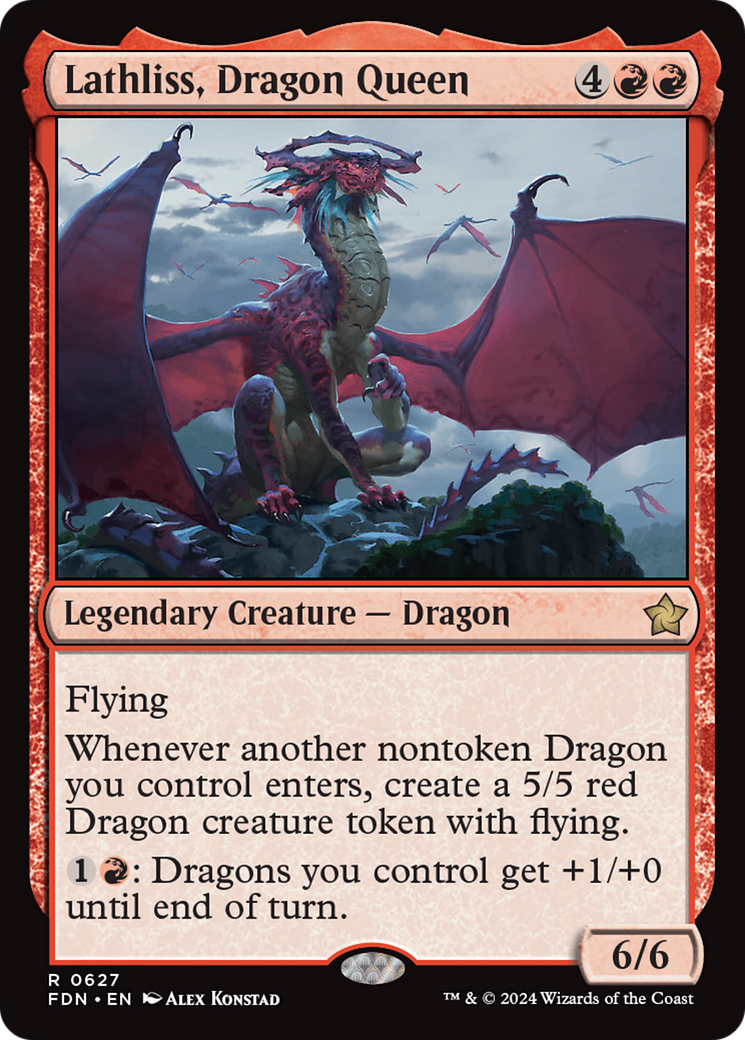 Lathliss, Dragon Queen (FDN-627) - Foundations - Poke-Collect