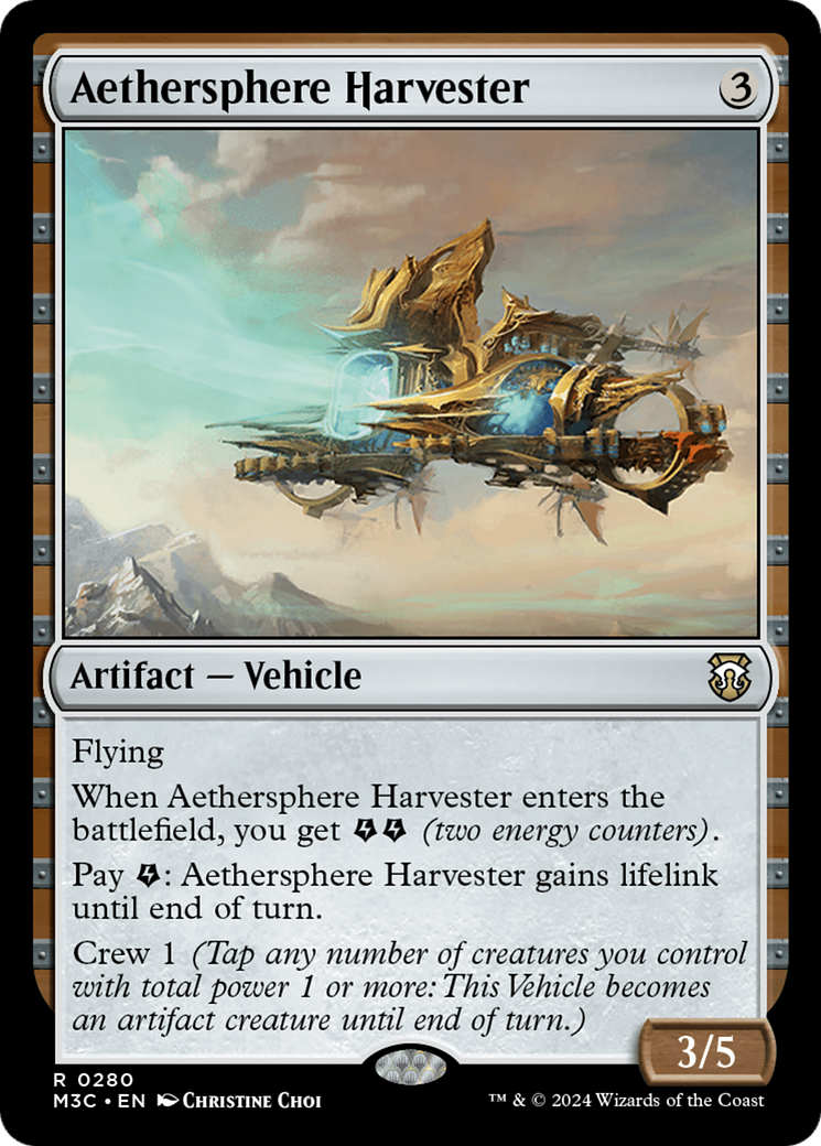 Aethersphere Harvester (M3C-280) - Modern Horizons 3 Commander - Poke-Collect