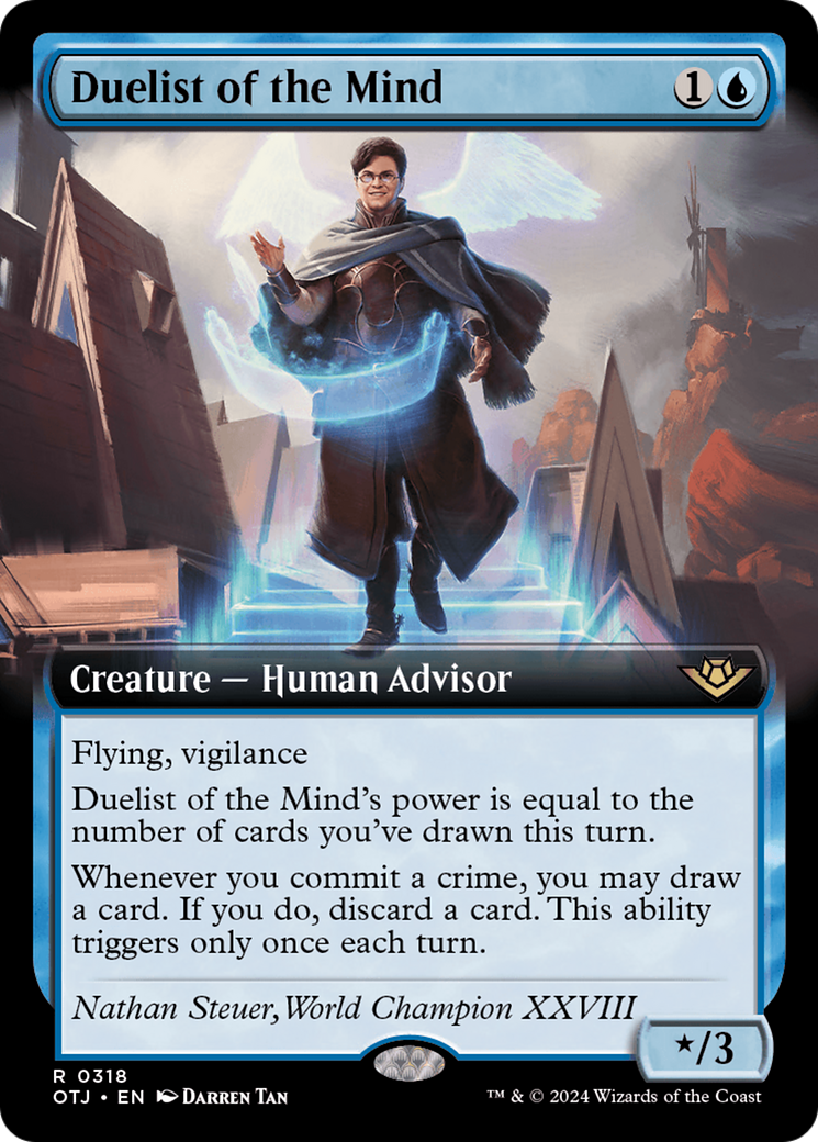 Duelist of the Mind (OTJ-318) - Outlaws of Thunder Junction: (Extended Art) - Poke-Collect