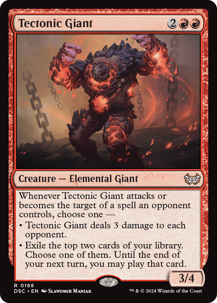 Tectonic Giant (DSC-168) - Duskmourn: House of Horror Commander - Poke-Collect