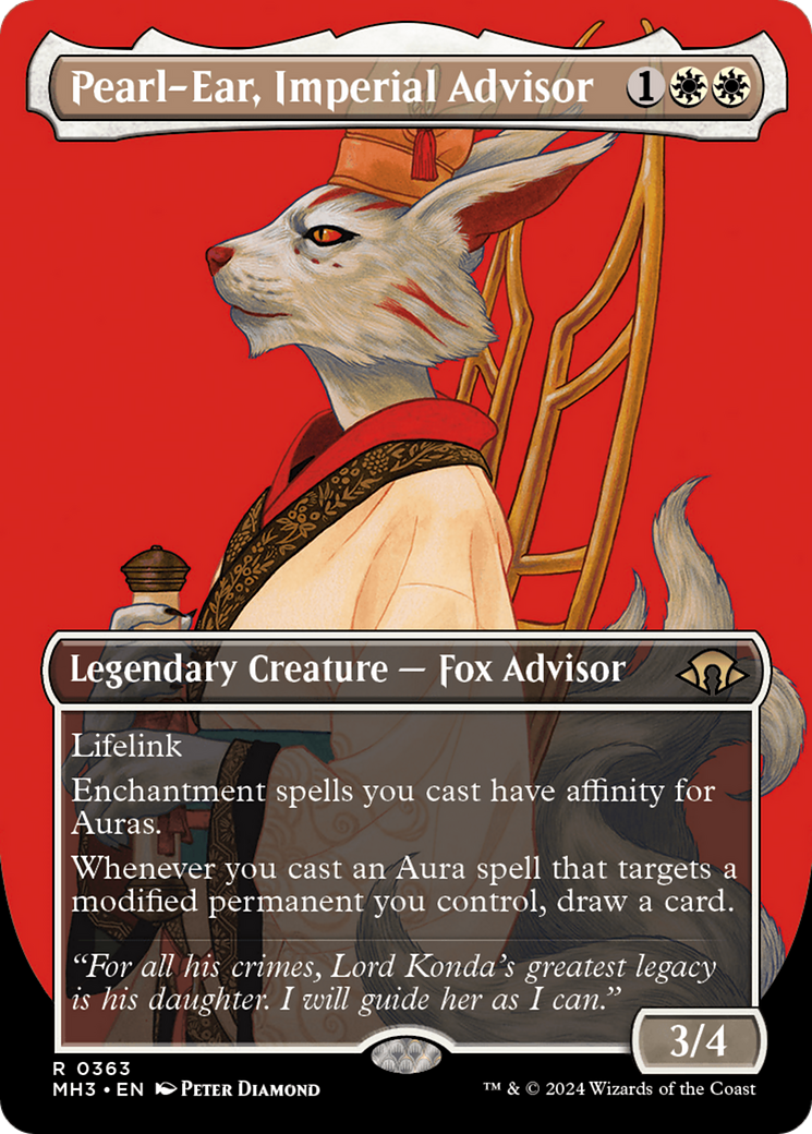 Pearl-Ear, Imperial Advisor (Borderless) (MH3-363) - Modern Horizons 3 (Borderless) - Poke-Collect