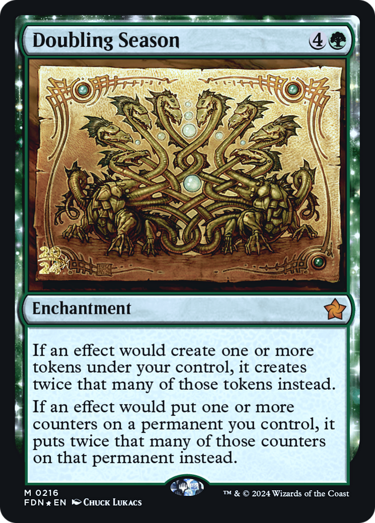 Doubling Season (PRE-216) - Foundations Promos: (enchantment) Foil - Poke-Collect