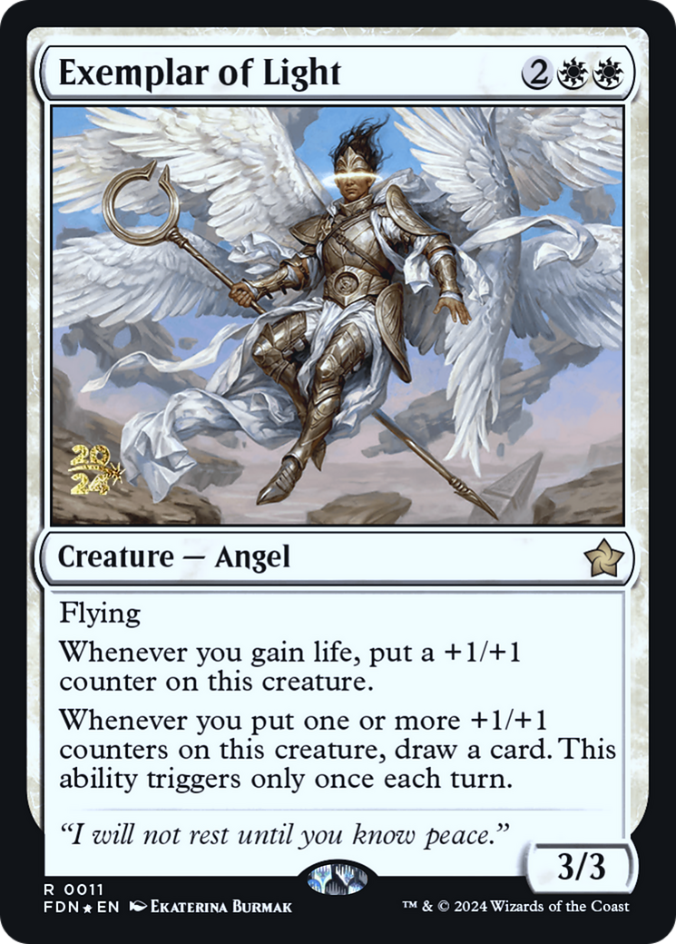 Exemplar of Light (PRE-011) - Foundations Promos Foil - Poke-Collect