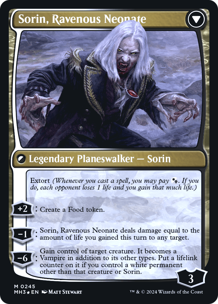 Sorin of House Markov // Sorin, Ravenous Neonate (PRE-245) - Modern Horizons 3 Promos Foil - Poke-Collect
