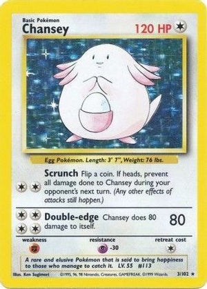 Chansey 3/102 - Base Holofoil