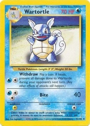 Wartortle 42/102 - Base - Poke-Collect