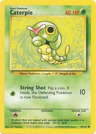 Caterpie 45/102 - Base Set - Poke-Collect