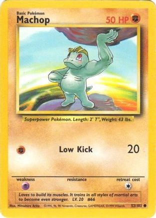 Machop 52/102 - Base Set - Poke-Collect