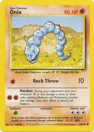 Onix 56/102 - Base Set - Poke-Collect