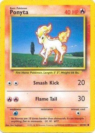 Ponyta 60/102 - Base Set - Poke-Collect