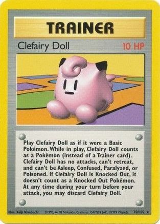 Clefairy Doll 70/102 - Base Set - Poke-Collect