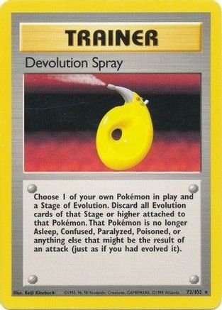 Devolution Spray 72/102 - Base Set - Poke-Collect