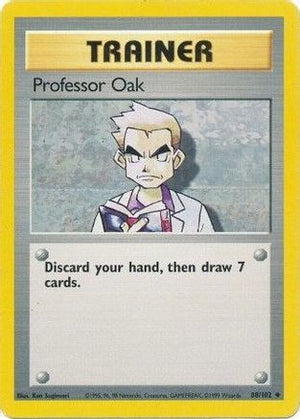 Professor Oak 88/102 - Base Set - Poke-Collect