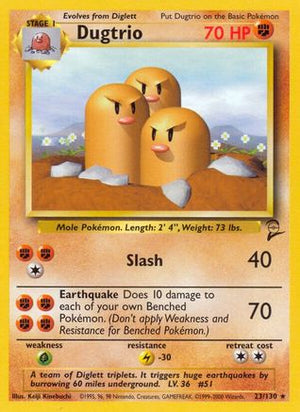 Dugtrio 23/130 - Base Set 2 - Poke-Collect