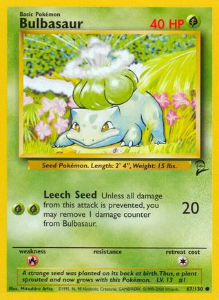 Bulbasaur 67/130 - Base Set 2 - Poke-Collect