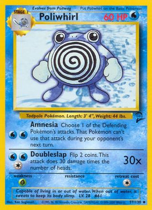 Poliwhirl 57/130 - Base Set 2 - Poke-Collect