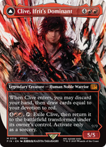 Clive, Ifrit's Dominant // Ifrit, Warden of Inferno (FIN-318) - FINAL FANTASY: (enchantment) (Borderless) - Poke-Collect