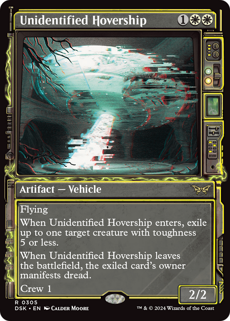 Unidentified Hovership (DSK-305) - Duskmourn: House of Horror: (Showcase) Foil - Poke-Collect