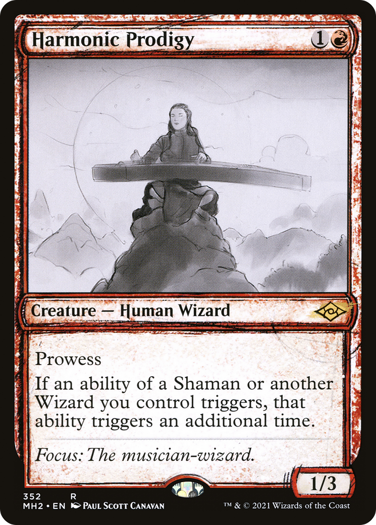Harmonic Prodigy (MH2-352) - Modern Horizons 2: (Showcase) Foil - Poke-Collect