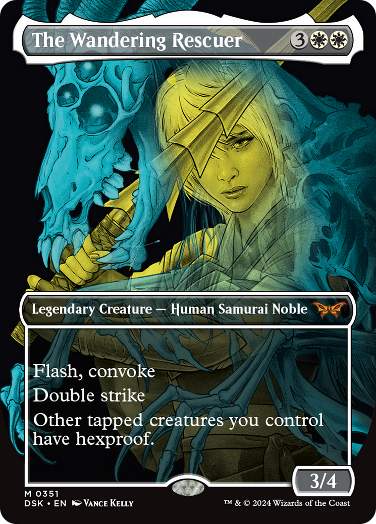 The Wandering Rescuer (DSK-351) - Duskmourn: House of Horror (Borderless) - Poke-Collect