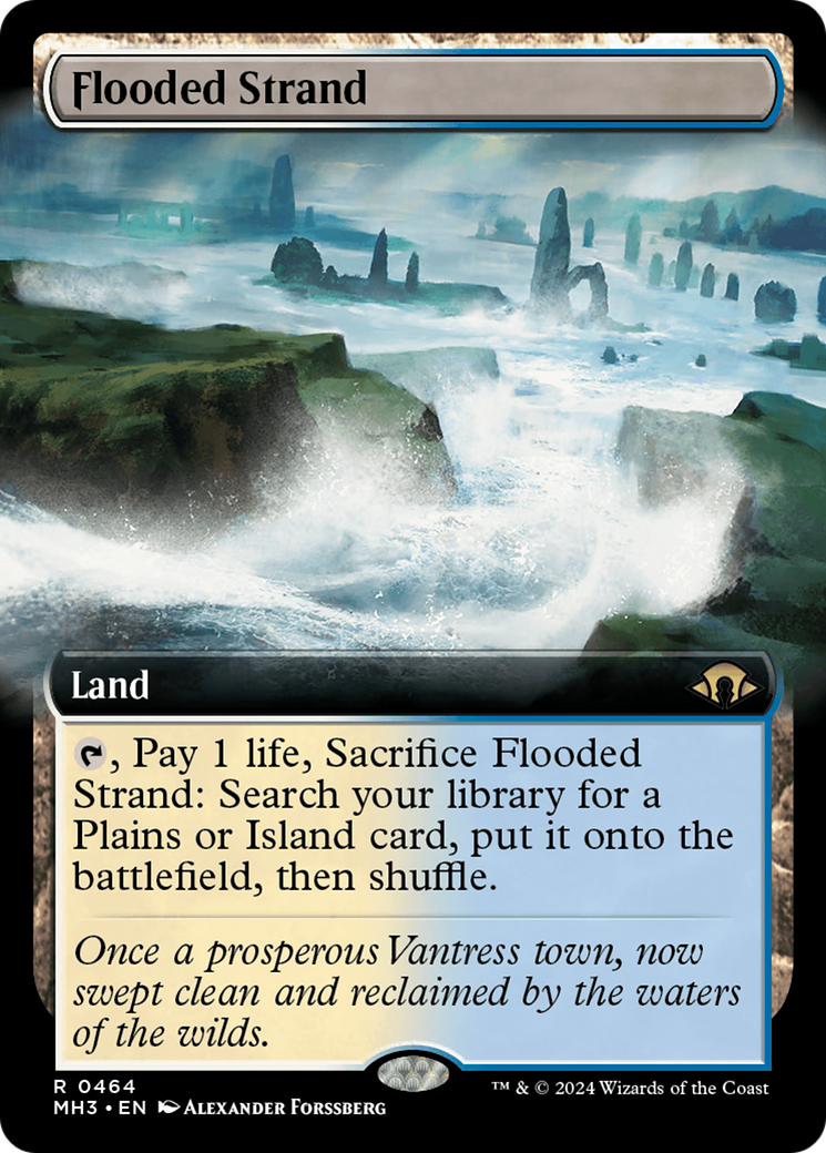 Flooded Strand (Extended Art) (MH3-464) - Modern Horizons 3: (Extended Art) - Poke-Collect