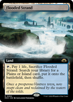Flooded Strand (Extended Art) (MH3-464) - Modern Horizons 3: (Extended Art) - Poke-Collect