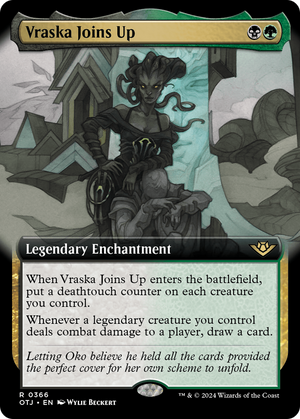 Vraska Joins Up (OTJ-366) - Outlaws of Thunder Junction: (Extended Art) Foil - Poke-Collect