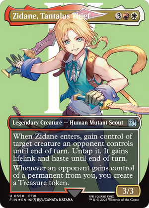 Zidane, Tantalus Thief (FIN-550) - FINAL FANTASY (Borderless) Foil - Poke-Collect