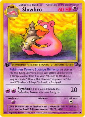 Slowbro 43/62 - Fossil Unlimited