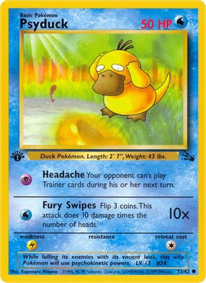 Psyduck 53/62 - Fossil Unlimited - Poke-Collect