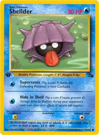 Shellder 54/62 - Fossil Unlimited - Poke-Collect