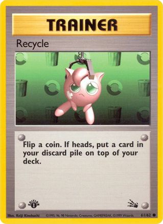 Recycle 61/62 - Fossil 1st Edition - Poke-Collect