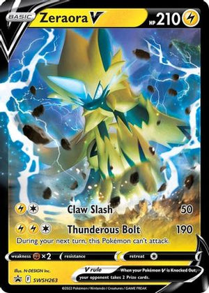 Zeraora V SWSH263/307 - SWSH Black Star Promos Holofoil